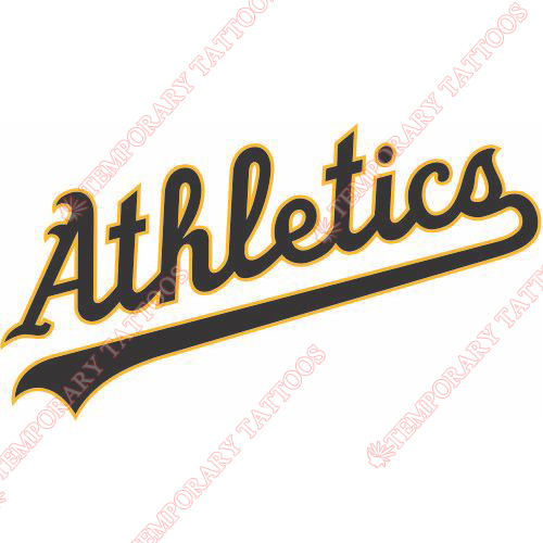 Oakland Athletics Customize Temporary Tattoos Stickers NO.1786
